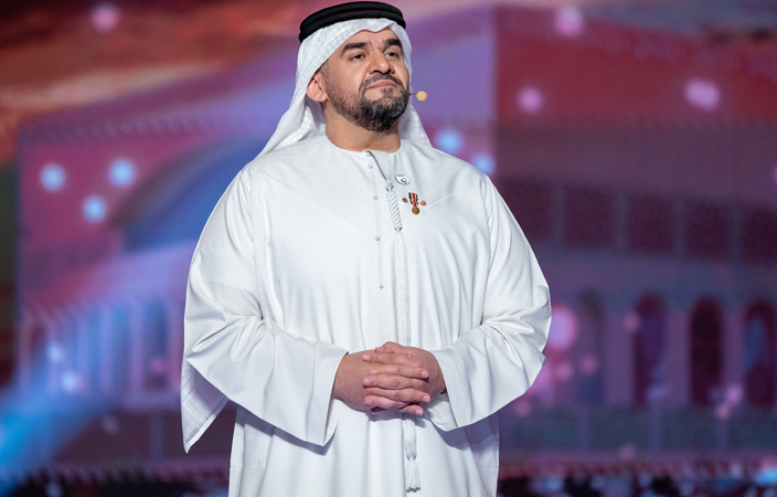 حسين الجسمي يهدي شاعر المليون رائعة الشيخ زايد بن سلطان آل نهيان