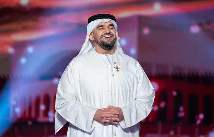 حسين الجسمي يهدي شاعر المليون رائعة الشيخ زايد بن سلطان آل نهيان