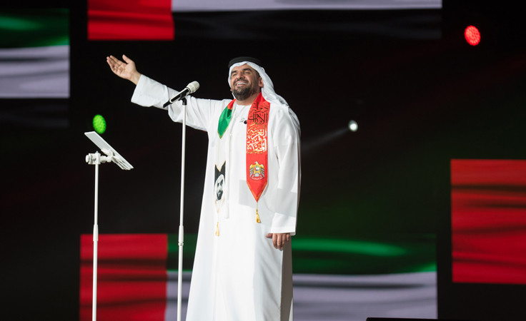 حسين الجسمي يجول الإمارات محتفلاً باليوم الوطني