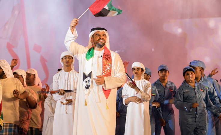 حسين الجسمي يجول الإمارات محتفلاً باليوم الوطني