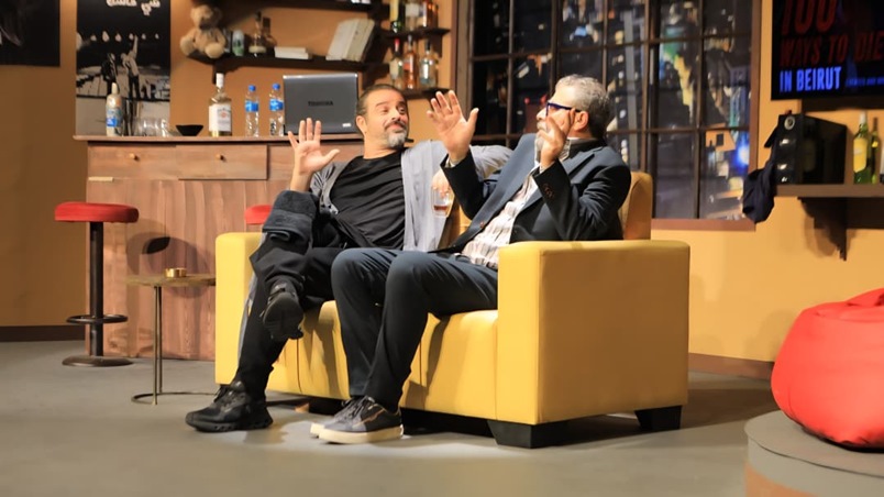 يوسف الخال وعمار شلق في 