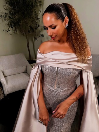 ليونا لويس تخطف الأنظار بتصميم خالد ومروان في افتتاح ألعاب الماسترز أبوظبي