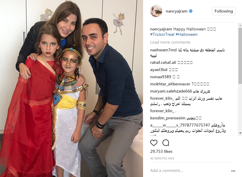 نانسي عجرم اختارت زي هذه البلاد للاحتفال بـ 