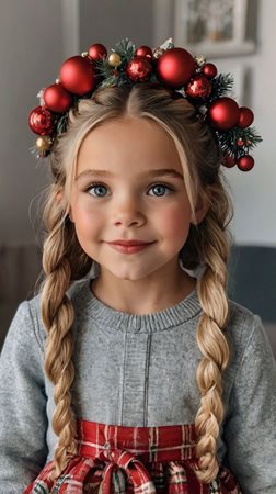 شاهدي أجمل تسريحات وإكسسوارات الشعر للكريسماس.. استوحي منها لأميرتك الصغيرة