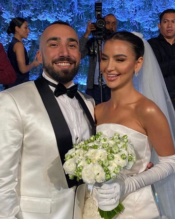 مكياج رانيا فواز في حفل زفافها ساحر