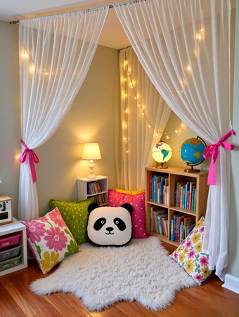 استوحي أفكار تصميم ركن دافئ للقراءة في غرفة طفلك