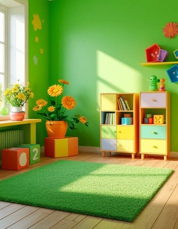 استوحي أفكاراً لتصميم غرفة لعب مريحة وعملية لطفلك