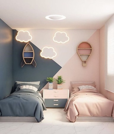 شاهدي أجمل تصاميم الغرف لأطفالك التوأم