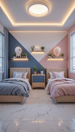 شاهدي أجمل تصاميم الغرف لأطفالك التوأم