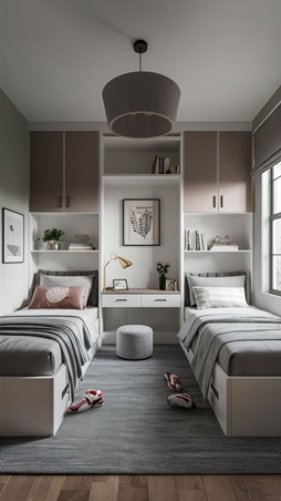 شاهدي أجمل تصاميم الغرف لأطفالك التوأم