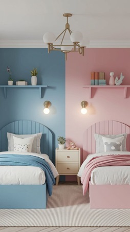 شاهدي أجمل تصاميم الغرف لأطفالك التوأم
