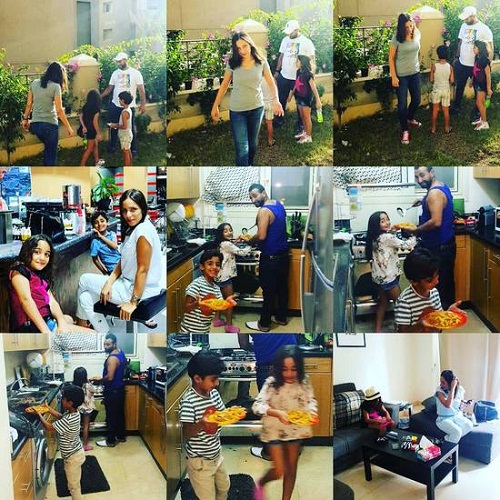 لأول مرّة..أحمد سعد يجمع بين أطفاله وريم البارودي!