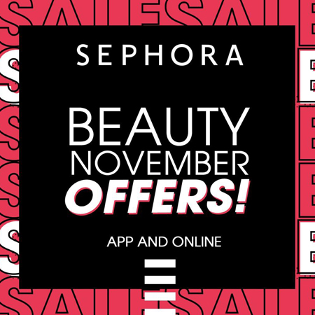 6 أسباب للتسوق مع سيفورا خلال شهر نوفمبر للجمال