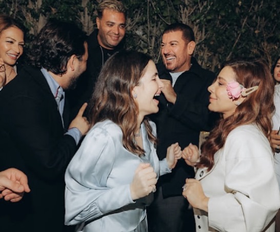 أصالة نصري مع فائق حسن لأول مرة بعد شائعات انفصالهما