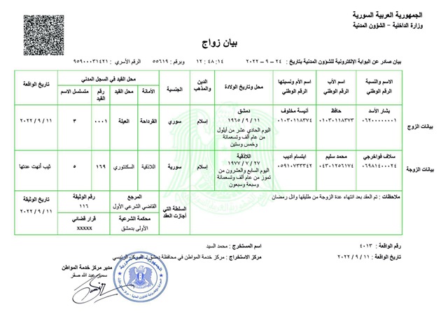 هل تزوجت سلاف فواخرجي من الرئيس السابق بشار الأسد؟