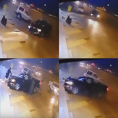 فيديو لحظة وقوع حادث مروع بـ 