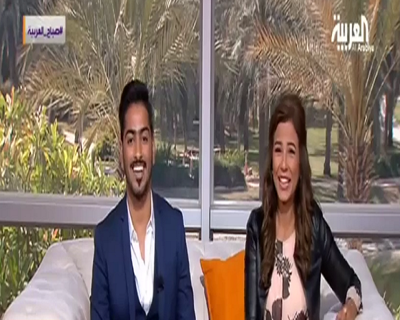 ضحك غير طبيعي من مذيعة صباح العربية