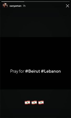 النجوم الأتراك يصلّون من أجل لبنان