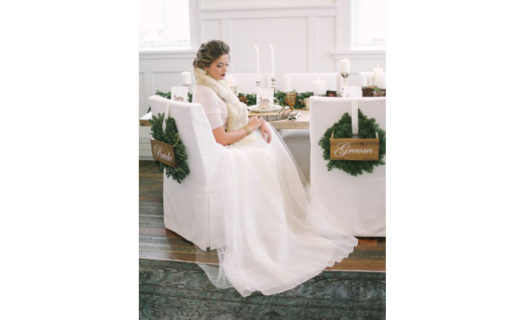 استوحي أجمل الديكورات لحفل زفاف شتوي