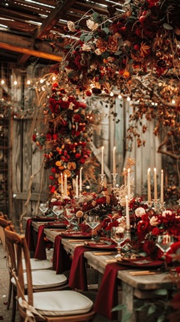 استوحي أفكار ديكورات دافئة لحفل زفاف خريفي رومانسي