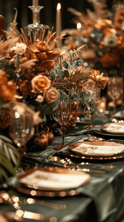 استوحي أفكار ديكورات دافئة لحفل زفاف خريفي رومانسي