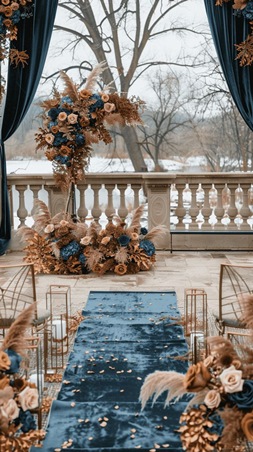 استوحي أفكار ديكورات دافئة لحفل زفاف خريفي رومانسي