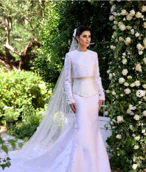 زفاف مدونة الموضة ديمة الشيخلي وإطلالة راقية بفستان 