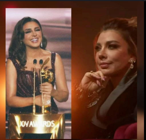 نظرات أصالة لأنغام بعد فوزها أفضل مطربة في Joy Awards تثير الجدل