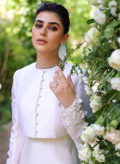 زفاف مدونة الموضة ديمة الشيخلي وإطلالة راقية بفستان 