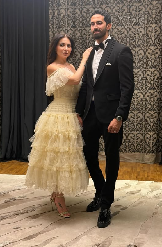 بالصور... عقد قران مي عز الدين والدكتور أحمد تيمور