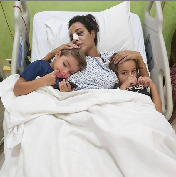 نادين نجيم بصورة صادمة من المستشفى بعد انفجار بيروت