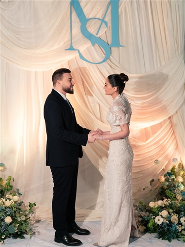 الصور الرسمية من حفل خطوبة ملك أحمد زاهر وشريف الليثي