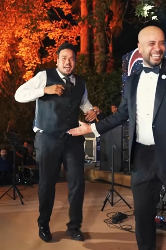 هنا الزاهد وأحمد فهمي يجتمعان في حفل زفاف الفنان حاتم صلاح