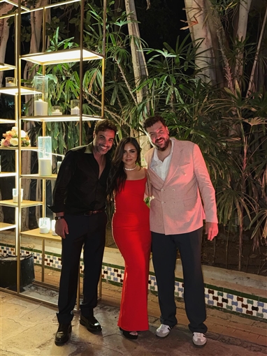 هنا الزاهد وأحمد فهمي يجتمعان في حفل زفاف الفنان حاتم صلاح