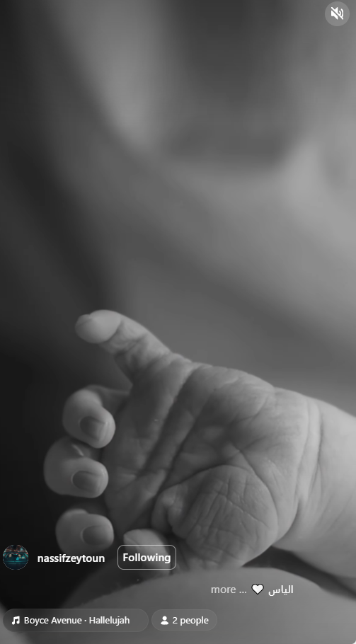 ناصيف زيتون ودانييلا رحمة يستقبلان مولودهما الأول وهذا إسمه