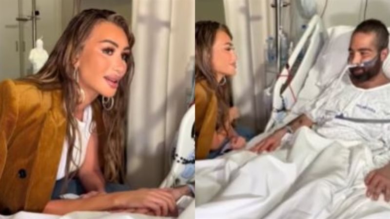 لحظة إنسانية.. مايا دياب تفاجئ مريضاً في المستشفى بعد طلبه رؤيتها