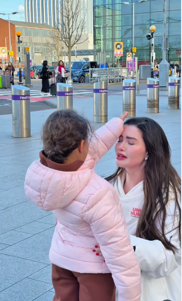 روان بن حسين توثق لحظة لقائها بابنتها بعد غياب عام