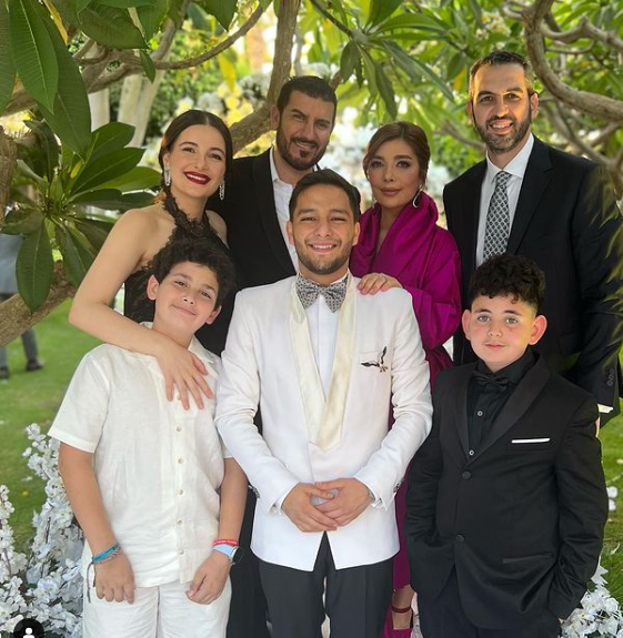 الصور الأولى من عقد قران وحفل زفاف أنس نصري شقيق أصالة