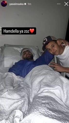 نجل أحمد السقا يتعرض لوعكة صحية وشقيقه ينشر صورته من المستشفى