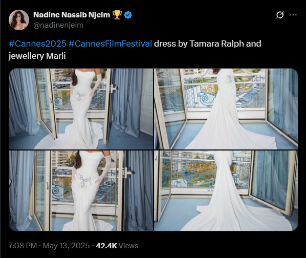 نادين نجيم عروس في 