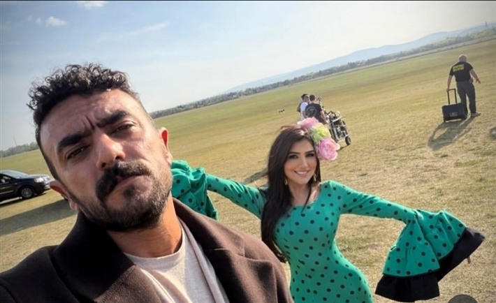 أحمد العوضي ومي عمر ينهیان تصوير «شمشون ودليلة»