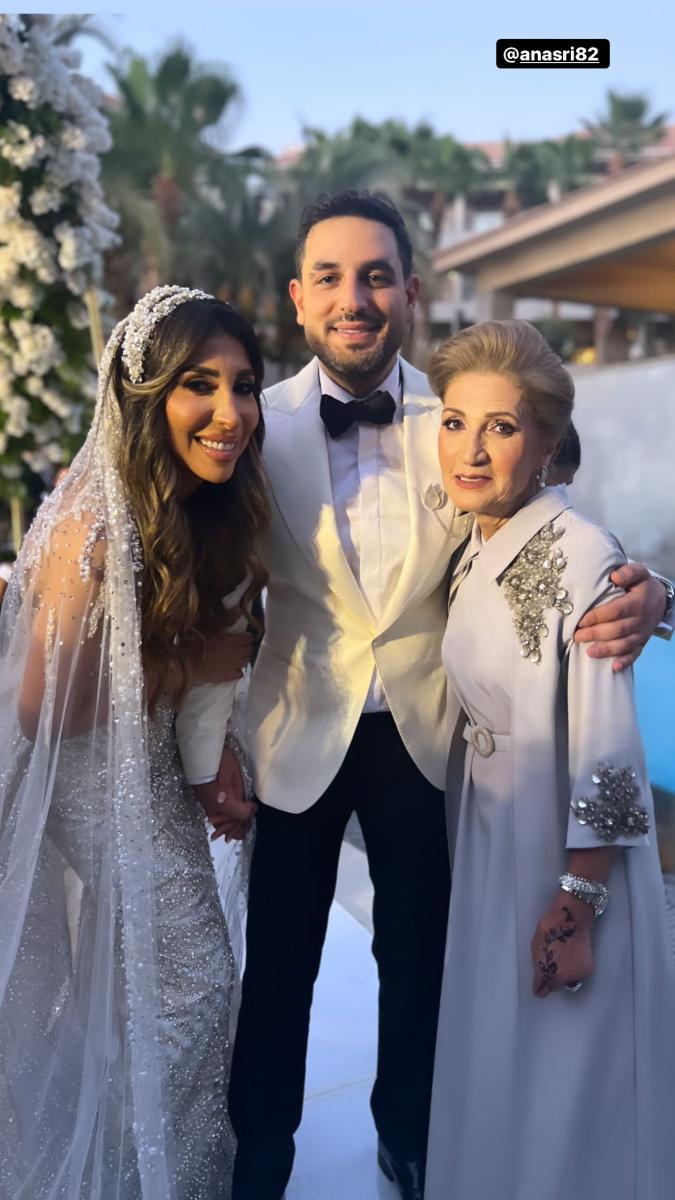 الصور الأولى من عقد قران وحفل زفاف أنس نصري شقيق أصالة