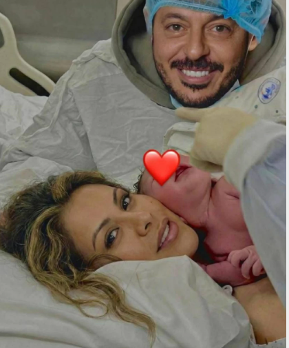 مصطفى شعبان يرزق بمولودته الأولى من هدى الناظر