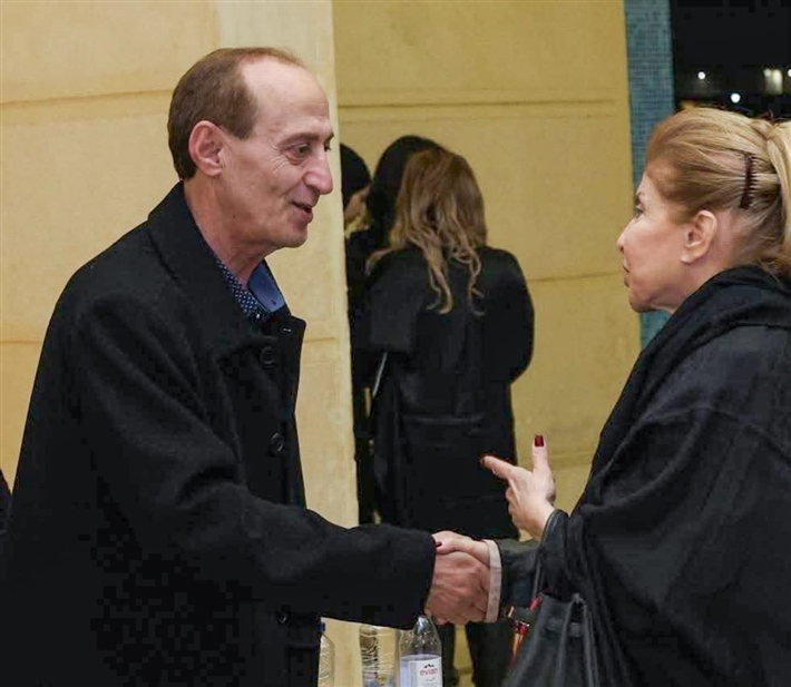 أبرز لقطات عزاء والد منة شلبي بحضور نجوم الفن