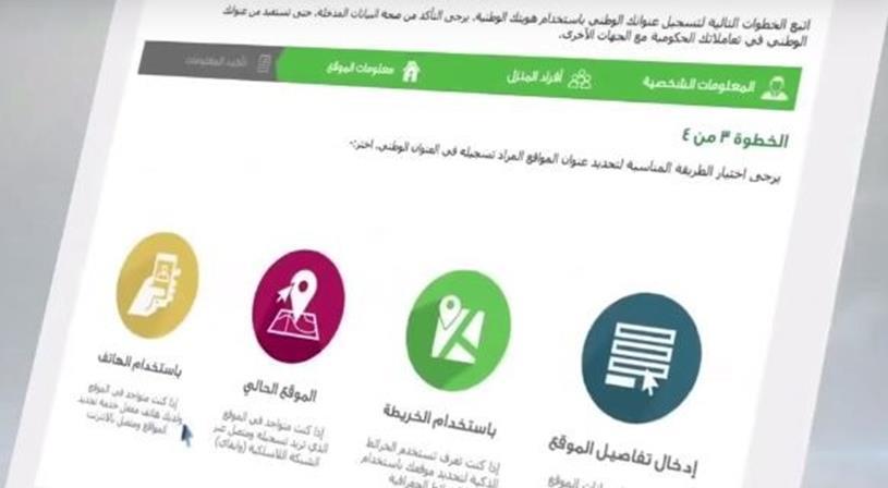 التاكد من العنوان الوطني نواعم